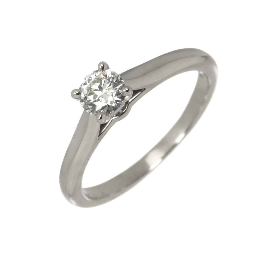 Cartier Solitaire Diamond Ring, 0.30ct F VVS2 3EX, Size 48, Platinum.